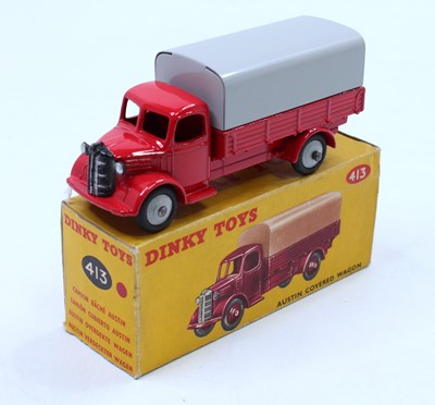 Lot 1478 - Dinky Toys, 413, Austin Covered Wagon, red cab...