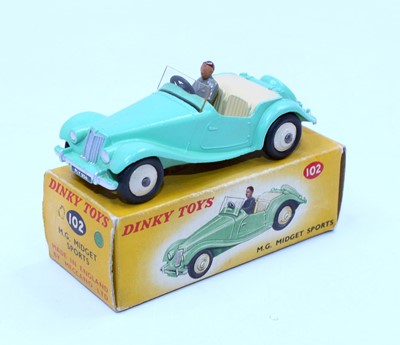 Lot 1479 - Dinky Toys No. 102 MG Midget sports car...