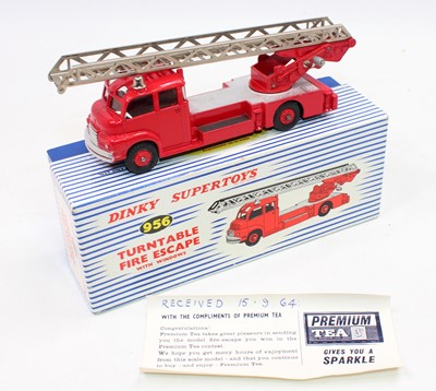 Lot 1493 - Dinky Toys No. 956 turntable fire escape...