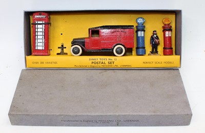 Lot 1498 - Dinky Toys Pre-war 12 "Postal" Set to include "...