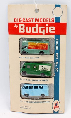 Lot 1819 - Budgie Toys No. 97 truck gift set comprising...