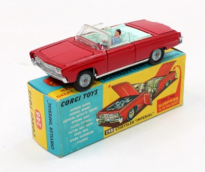 Lot 1160 - Corgi Toys, 246 Chrysler Imperial convertible,...