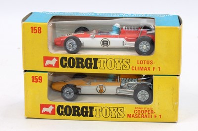 Lot 1179 - Corgi Toys, F1 racing car group to include...