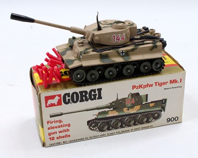 Lot 1183 - A Corgi Toys No. 900 Tiger Mk1 tank, appears...