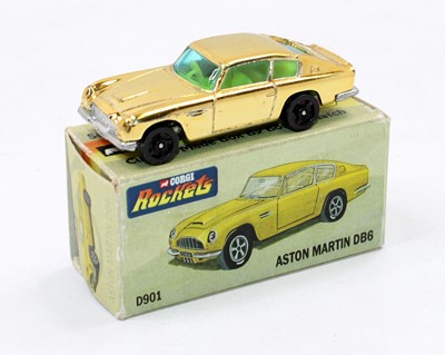 Lot 1185 - Corgi Rockets, D901 Gold Plated Aston Martin...