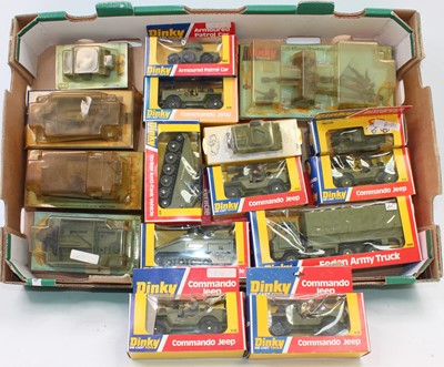 Lot 1459 - One tray of boxed Dinky military models 16 in...