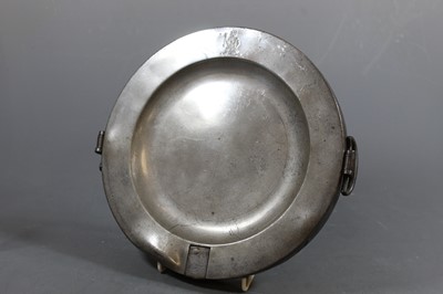 Lot 16 - An early 20th century copper warming dish and...