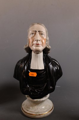 Lot 38 - A 19th century Staffordshire portrait bust of...