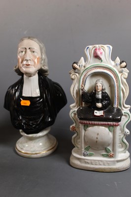 Lot 38 - A 19th century Staffordshire portrait bust of...