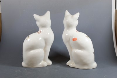 Lot 39 - A pair of Beswick Zodiac cats, No. 1560 and...