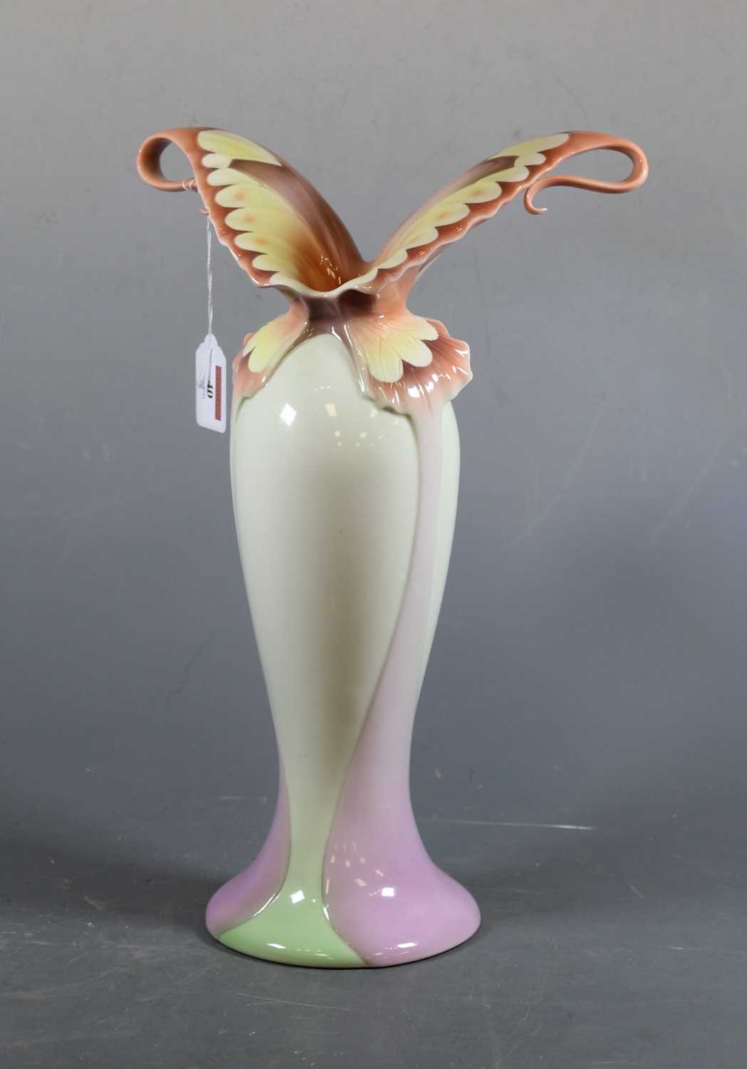 Lot 40 - A Franz porcelain vase, in the form of a...