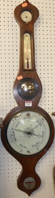 Lot 1133 - A 19th century rosewood onion topped four dial...