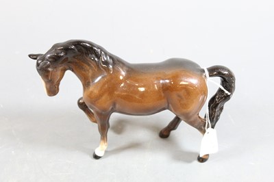 Lot 58 - A Beswick model of a horse, brown gloss finish,...