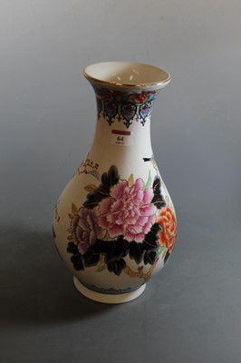 Lot 64 - A modern ceramic table lamp in the Chinese...