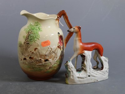 Lot 68 - A Royal Doulton jug relief decorated with a...