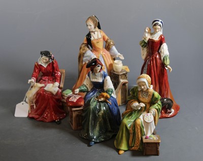 Lot 72 - A collection of five Royal Doulton figurines...
