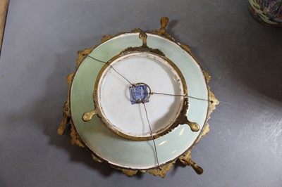 Lot 86 - A 19th century Chinese dish on a celadon...
