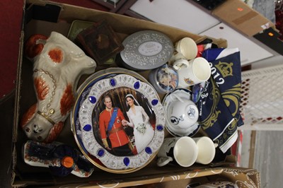 Lot 105 - Two boxes of miscellaneous items to include...