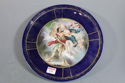 Lot 158 - A 19th century Vienna porcelain plate,...