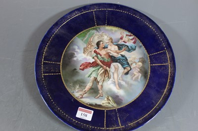 Lot 158 - A 19th century Vienna porcelain plate,...