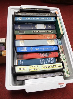 Lot 223 - A box of Folio Society and other books, to...