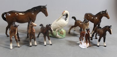 Lot 294 - A Beswick model of a huntsman's horse, brown...