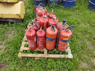 Lot 151 - Qty of Fire Extinguishers