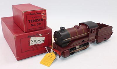 Lot 216 - 1949-54 Hornby no. 501 0-4-0 loco and tender...