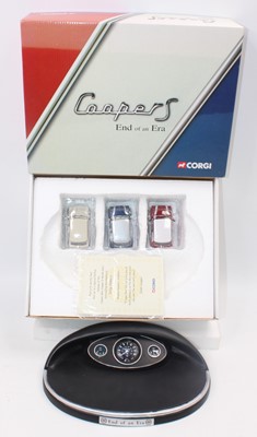 Lot 2086 - A Corgi No. CC99109 3-piece Cooper S end of an...