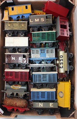 Lot 227 - Approx. 35 Hornby wagons, various era's, some...
