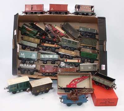 Lot 229 - Approx. 32 Hornby wagons, various era's, some...