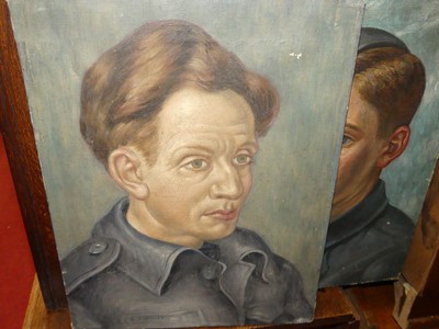 Lot 1099 - Robert Arthur Wilson - portrait of an Airman,...
