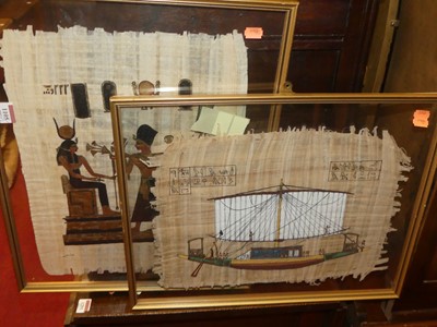 Lot 1105 - Two framed batik studies