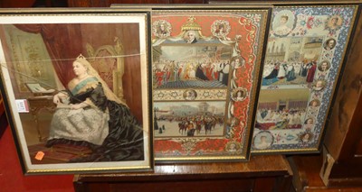 Lot 1117 - A framed set of six late Victorian...