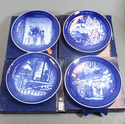 Lot 275 - A set of four Royal Copenhagen calendar plates,...