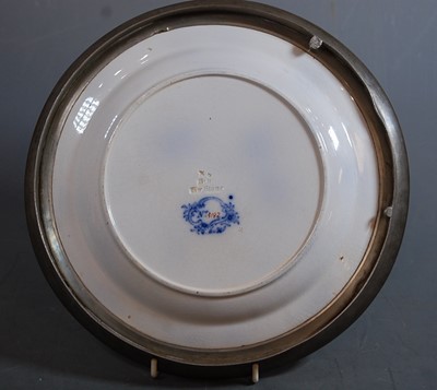 Lot 17 - A Victorian Minton & Hollis plate, transfer...