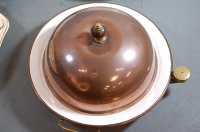 Lot 216 - An early 20th century Booth's warming dish and...