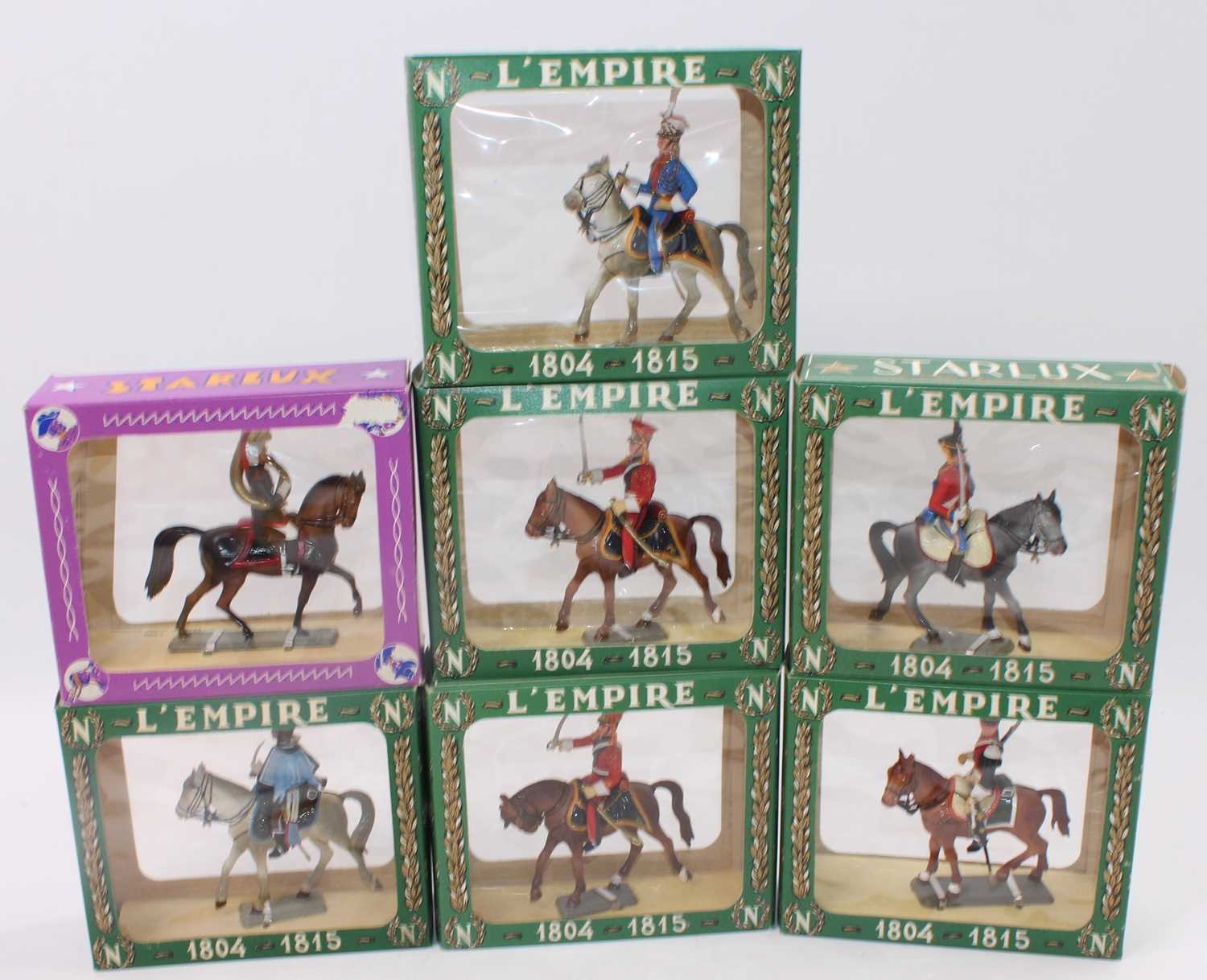 Lot 1631 - Seven various boxed Starlux L'Empire and...