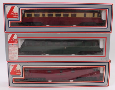 Lot 551 - A Lima Railways diesel and auto-coach boxed...