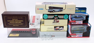 Lot 2133 - A group of 9 mixed mainly Corgi boxed diecasts,...