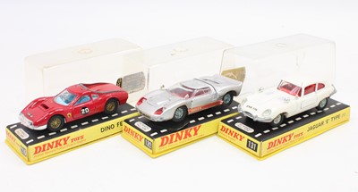 Lot 1553 - A group of 3 Dinky models in the hard plastic...