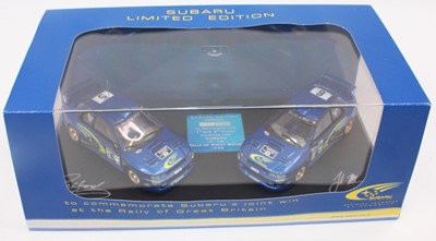 Lot 2108 - A Subaru limited edition 1/43 scale gift set...