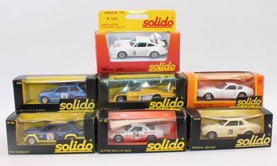 Lot 2109 - Seven various boxed Solido 1/43 scale...