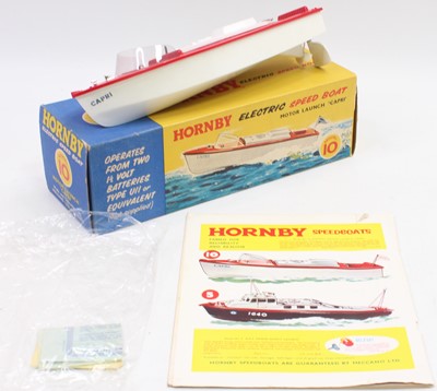 Lot 1948 - Hornby speedboat Model No. 10 'Capri' white...