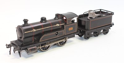 Lot 271 - Bing 0-4-0 clockwork loco and tender no. 3768...