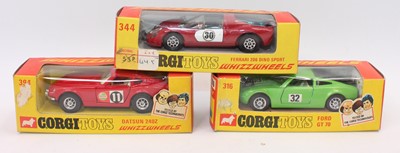 Lot 1195 - A Corgi Whizz Wheels boxed racing diecast...