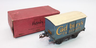 Lot 291 - 1932-3 Hornby Cadbury's chocolate van, black...