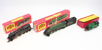 Lot 587 - Three Hornby Dublo 2-rail locos:- 2211 Golden...