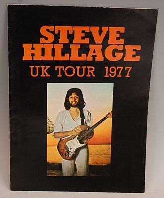 Lot 641 - Steve Hillage, 1977 Uk tour programme,...
