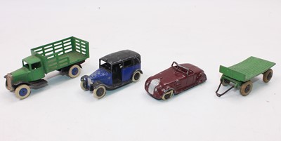 Lot 1560 - Dinky Toys Pre War Diecasts Group, 4 examples...